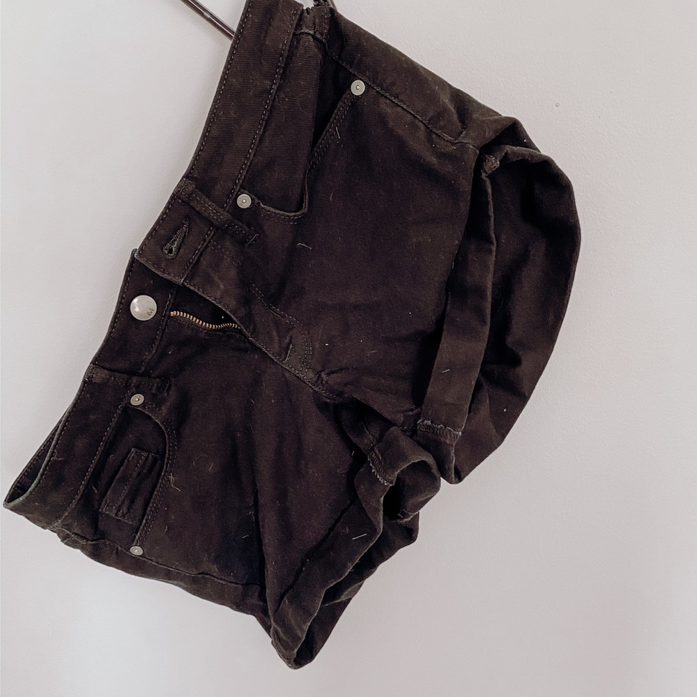 Mossimo Black non ripped jean shorts